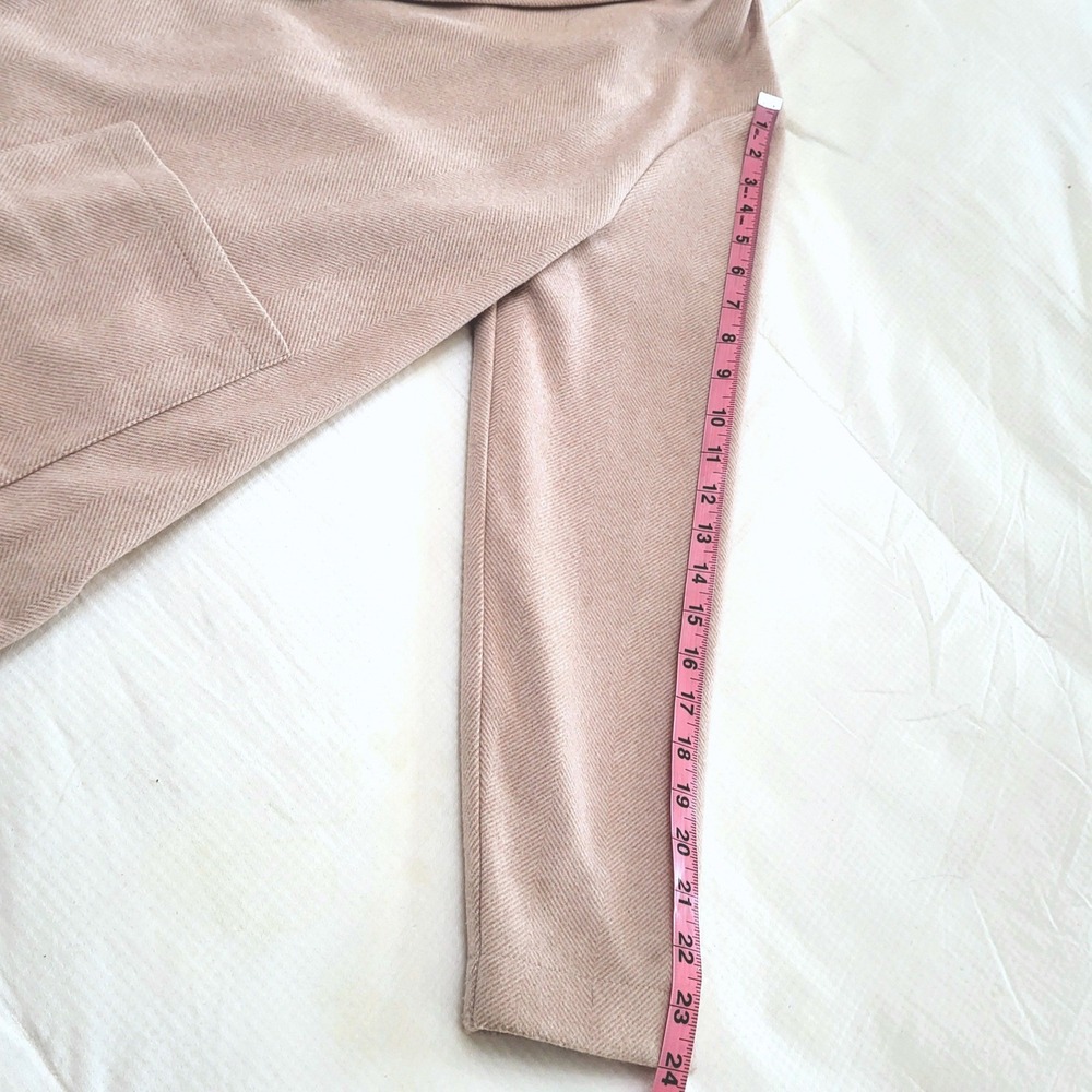 BB Dakota Dusty Rose Pink Herringbone Shawl Collar Open Front Cardigan Jacket XL - Picture 10 of 11